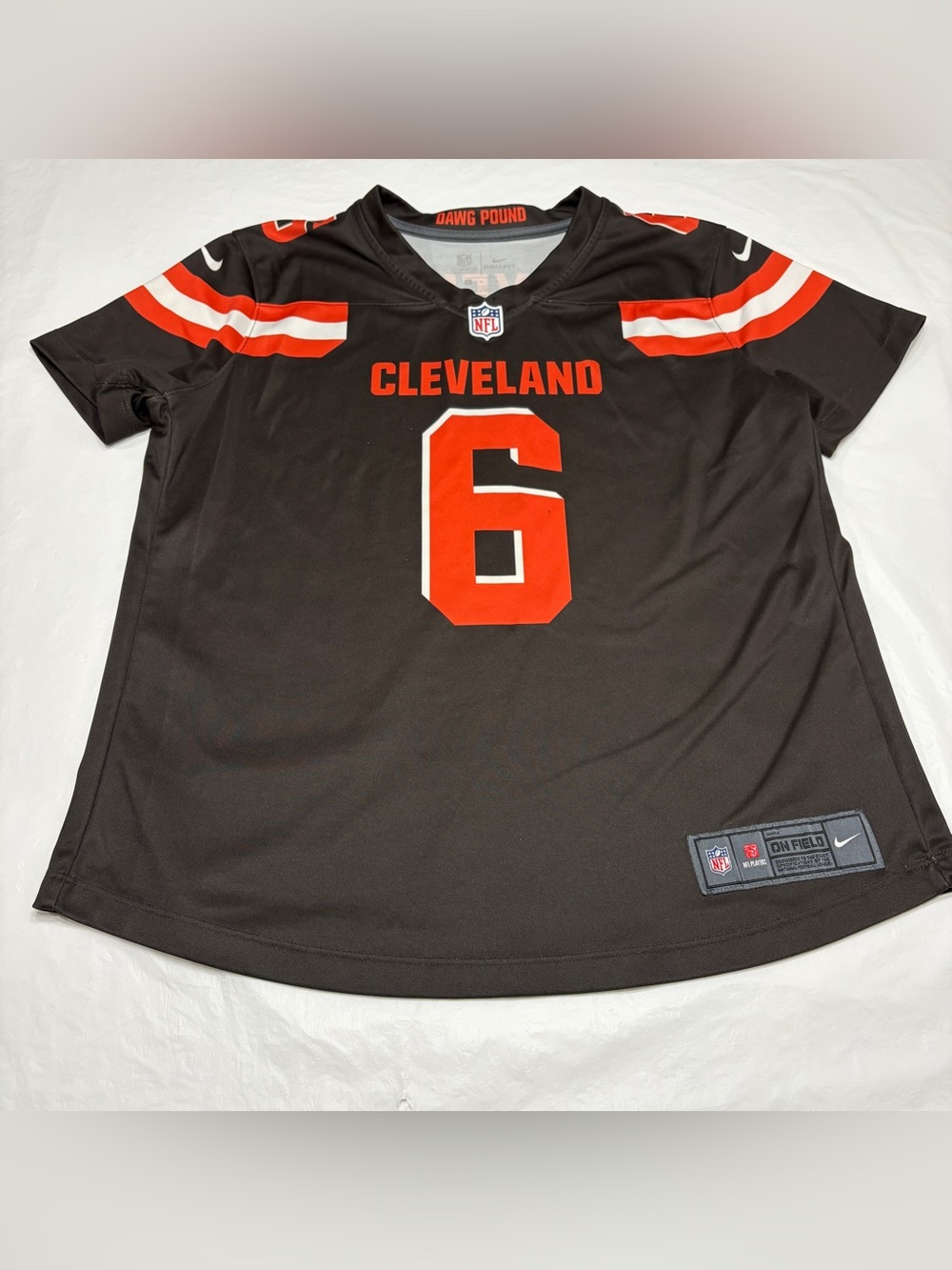 Nike Dri-Fit Baker Mayfield #6 Cleveland Browns Jersey Women’s Large